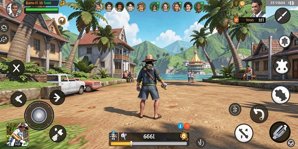 Tampilan gameplay 666I yang menarik dengan warna cerah dan antarmuka sederhana.