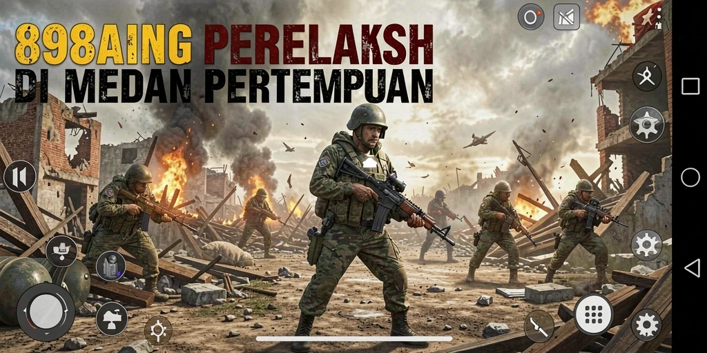 Tampilan gameplay intens di medan pertempuran 898A.
