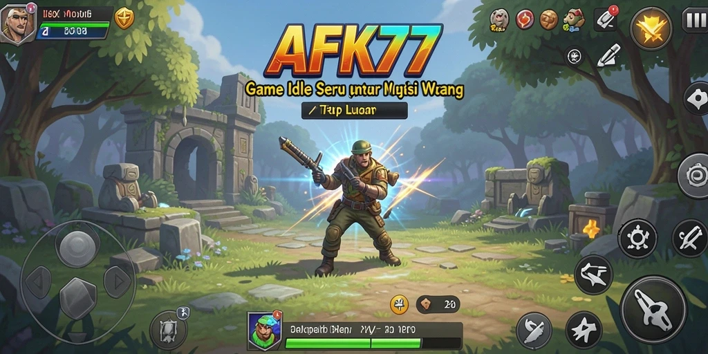 Tampilan gameplay <strong>AFK77</strong>, menghadirkan aksi seru dan visual yang memukau.