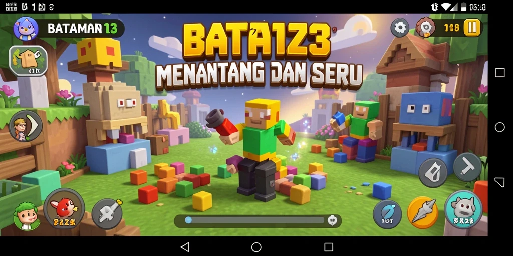 Screenshot utama BATA123 menampilkan gameplay seru dengan tantangan Puzzle.