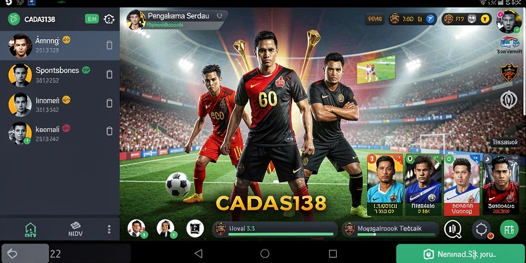 Tampilan dasar dari gameplay aplikasi sportsbook CADAS138.