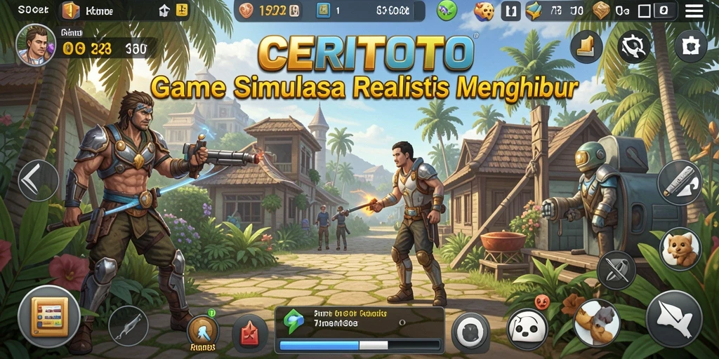 Tampilan gameplay menarik dari CERITOTO yang menunjukkan berbagai pilihan karakter.