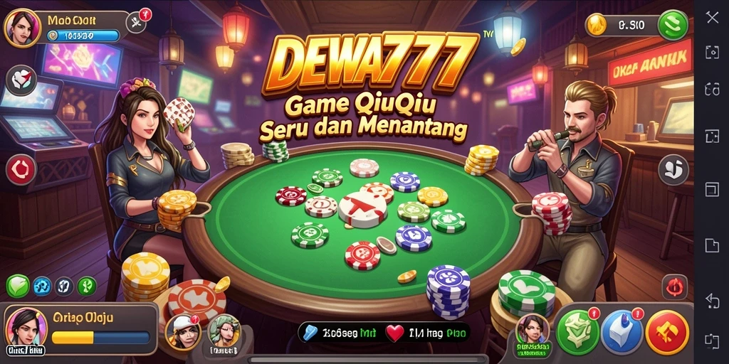 Gameplay seru QiuQiu dalam DEWA777 dengan tampilan menarik.