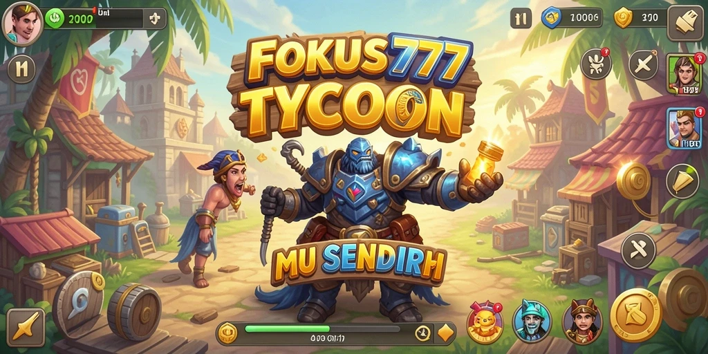 Screenshot FOKUS777 menampilkan gameplay Tycoon yang seru dan menarik.
