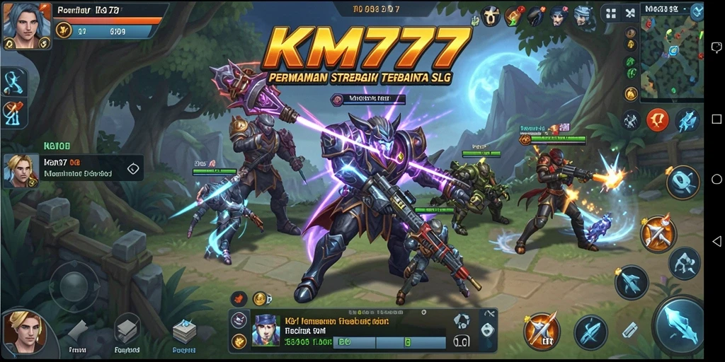 Tampilan luar biasa gameplay KM777 dengan elemen strategi.