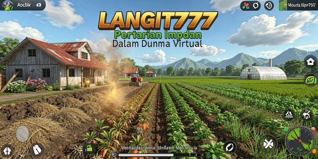 Tampilan screenshot LANGIT777 menampilkan pengalaman berkebun yang imersif dan menarik.