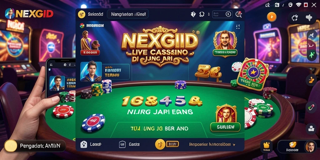 Gameplay Live Casino yang mendebarkan dengan dealer langsung.