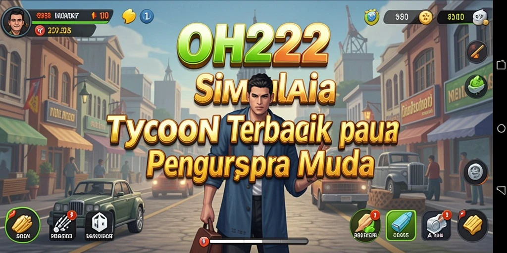 Screenshot menampilkan gameplay menarik dalam mengelola bisnis Tycoon.