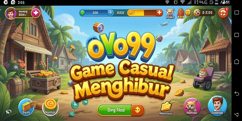 Tampilan gameplay OVO99 yang menarik dan penuh warna.