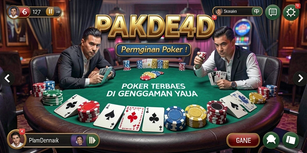 Tangkapan layar PAKDE4D menampilkan permainan Poker yang menarik dan seru.