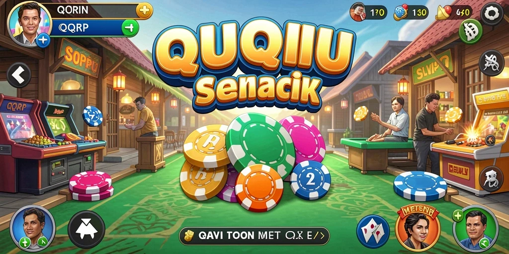 Tampilan gameplay seru QiuQiu di QQRP.