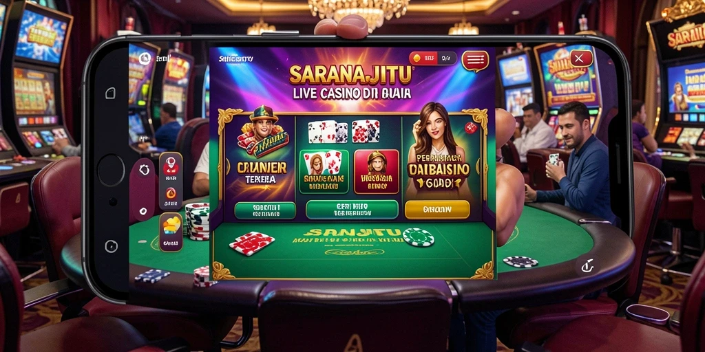Gameplay menarik dan interaksi dealer langsung di SARANAJITU.