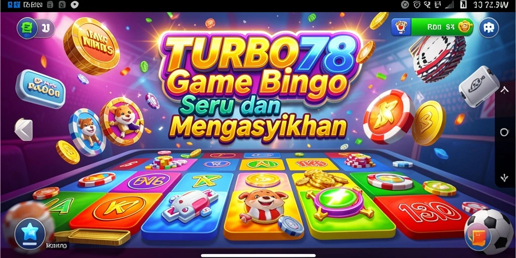 Screenshot utama menunjukkan momen seru bermain Bingo di TURBO78.