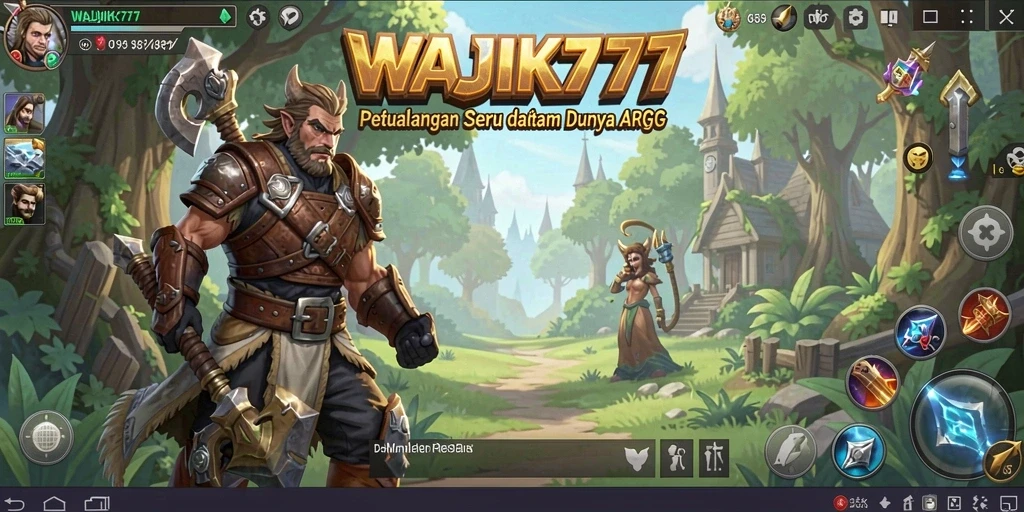 Screenshot gameplay WAJIK777 dengan pertarungan mendebarkan.